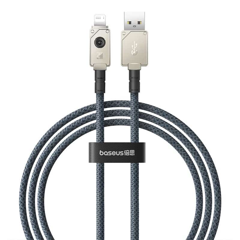 Kabel Baseus Unbreakable USB-Lightning 2.4A 1m biały