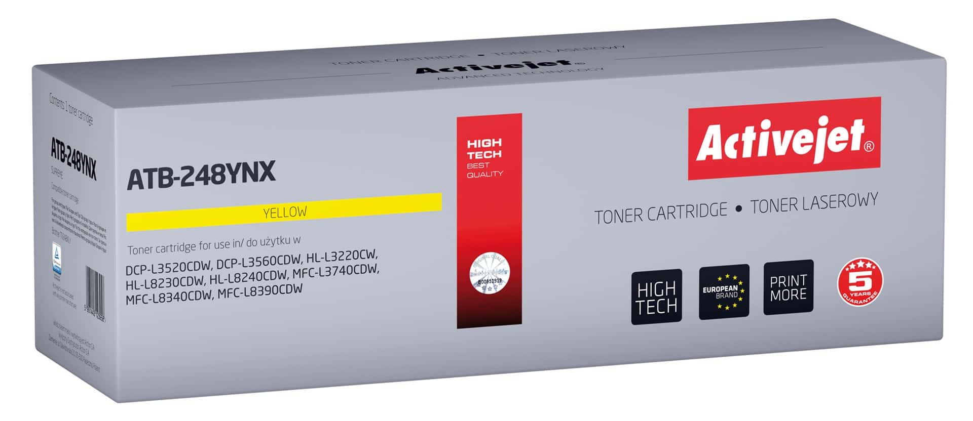 Activejet ATB-248YNX Toner - Zamiennik Brother TN248XLY