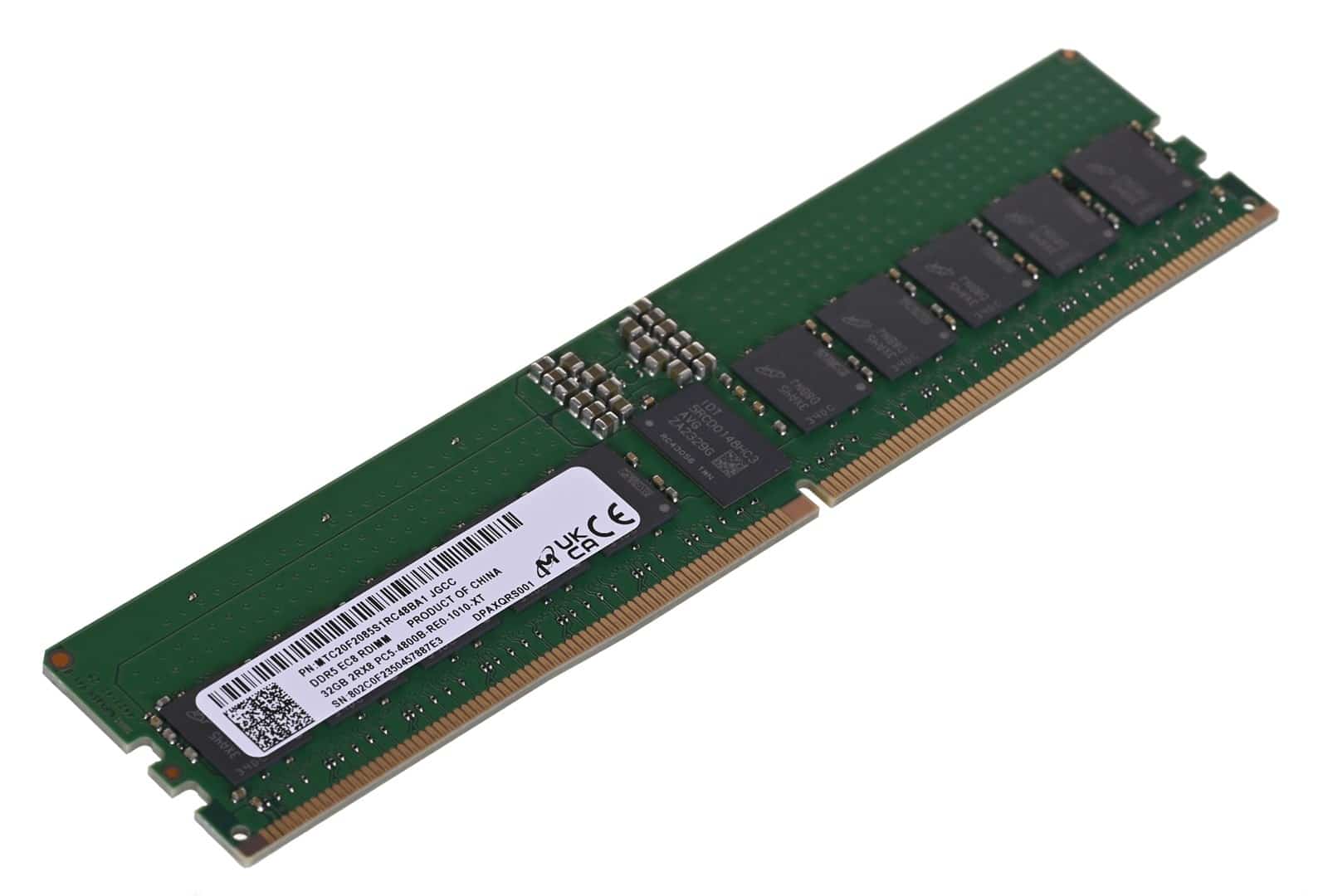 Pamięć serwerowa Micron RDIMM 32GB DDR5 4800MHz z ECC