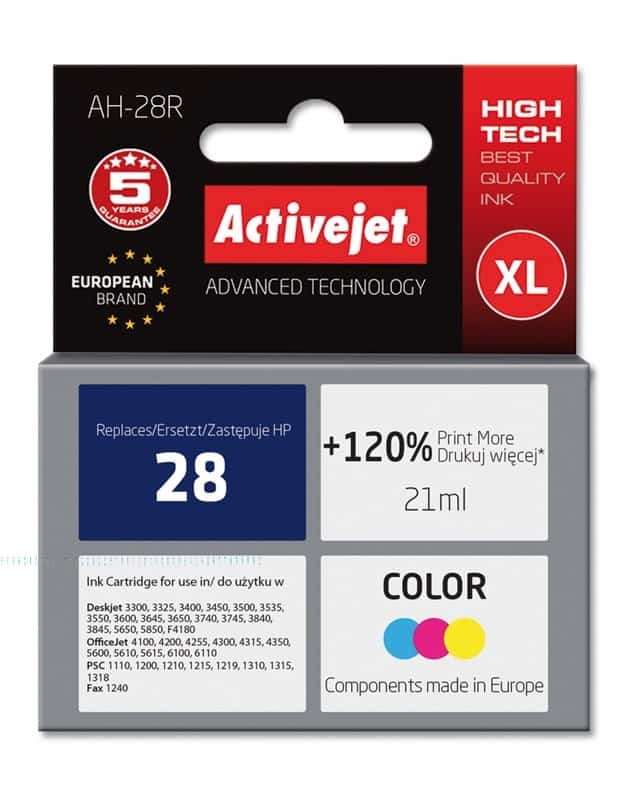 Activejet AH-28R Tusz 21 ml, Premium, Zamiennik HP