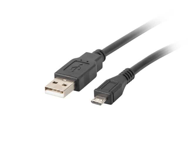 Kabel Lanberg CA-USBM-10CC-0018-BK 1,8m czarny
