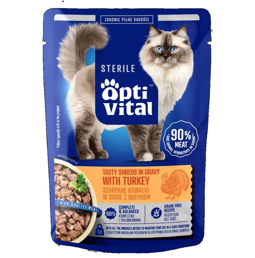 OptiVital szarpane kawałki 85g dla kota