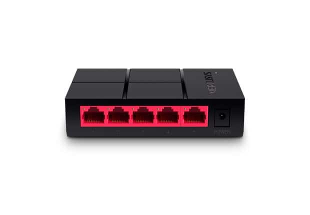 Switch Mercusys MS105G - Czarny, 5-portowy z diodami LED