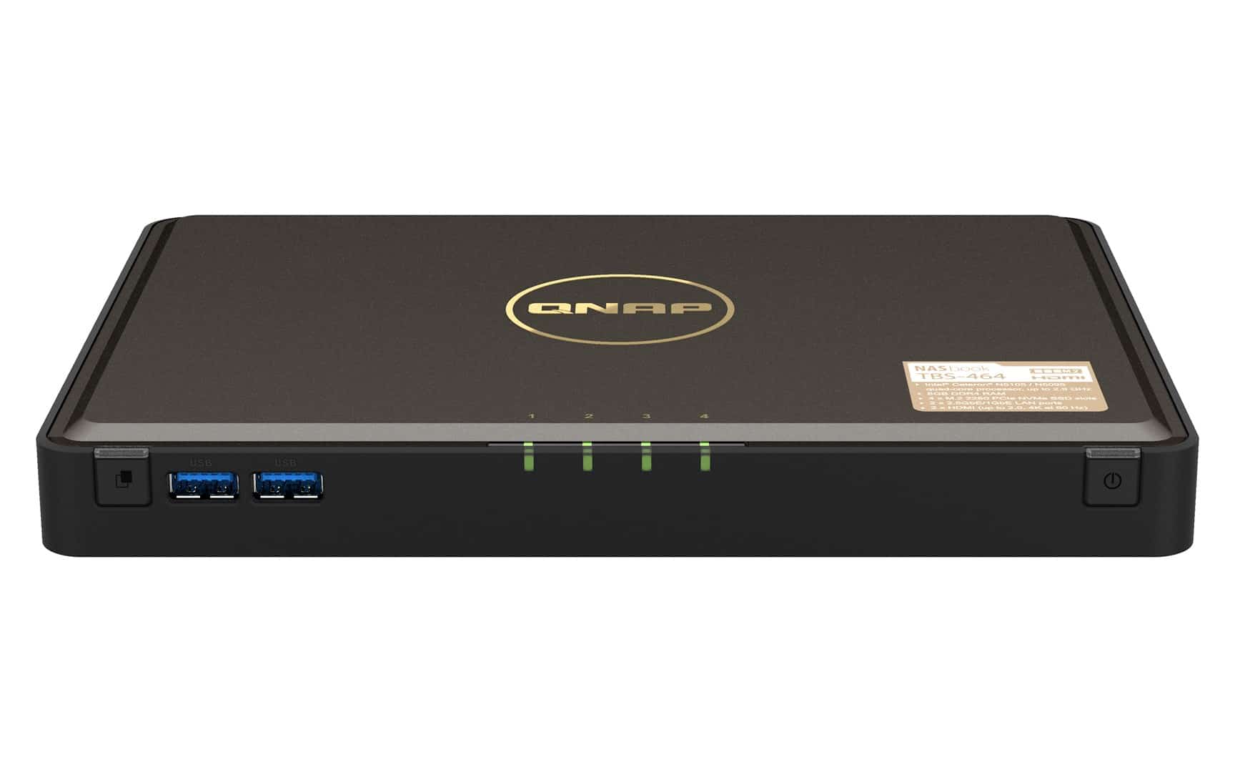 Qnap TBS-464-8G, 4 x M.2 2280 PCIe, Intel Celeron N5105