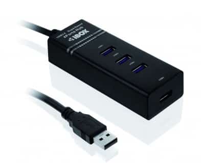 Hub IBOX USB 3.0 CZARNY 4-PORTY IUH3FB