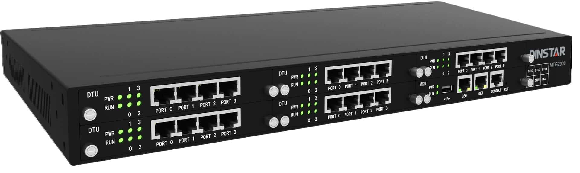 Dinstar MTG2000-4E1 - Digital VoIP Bramka, 4* E1/T1, 1U chassis