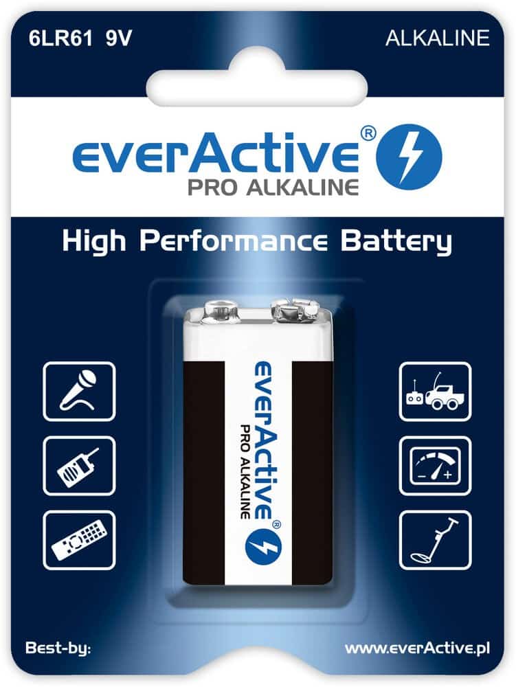 EVERACTIVE Bateria 9V 6LR61 - Blister 1 Szt.