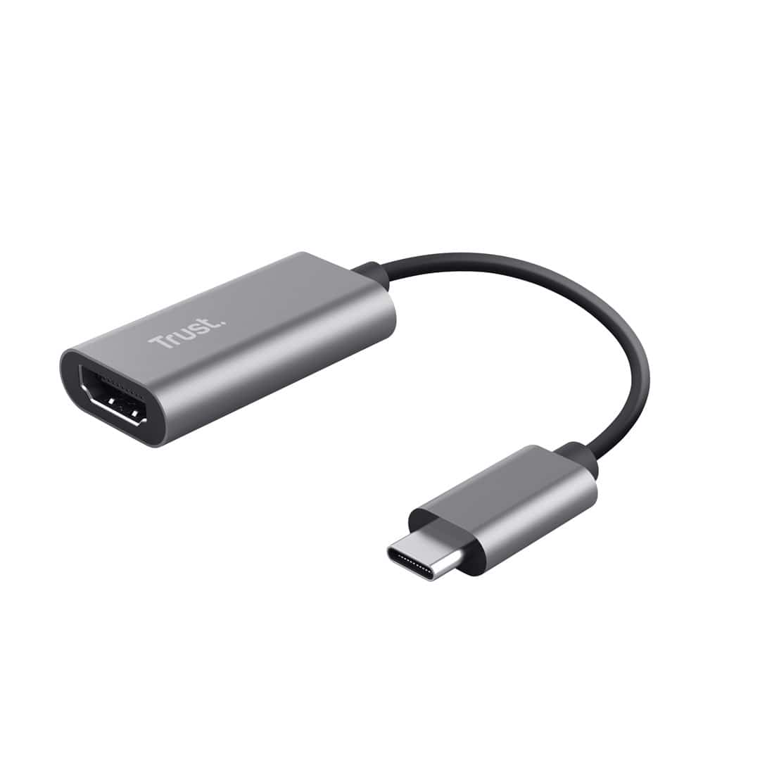 Adapter TRUST DALYX USB C do HDMI, szary, 24g