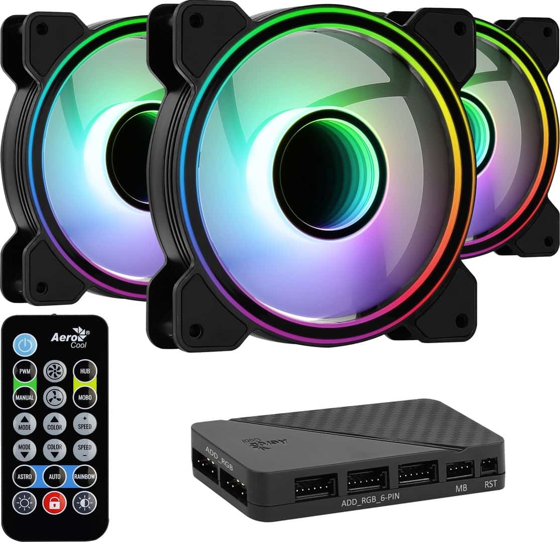 Wentylator + Hub AEROCOOL PGS MIRAGE 12 ARGB PRO 3x120