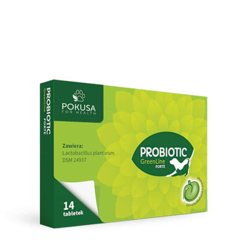 Pokusa Green Line Probiotic Forte 14tab - Suplement dla psów