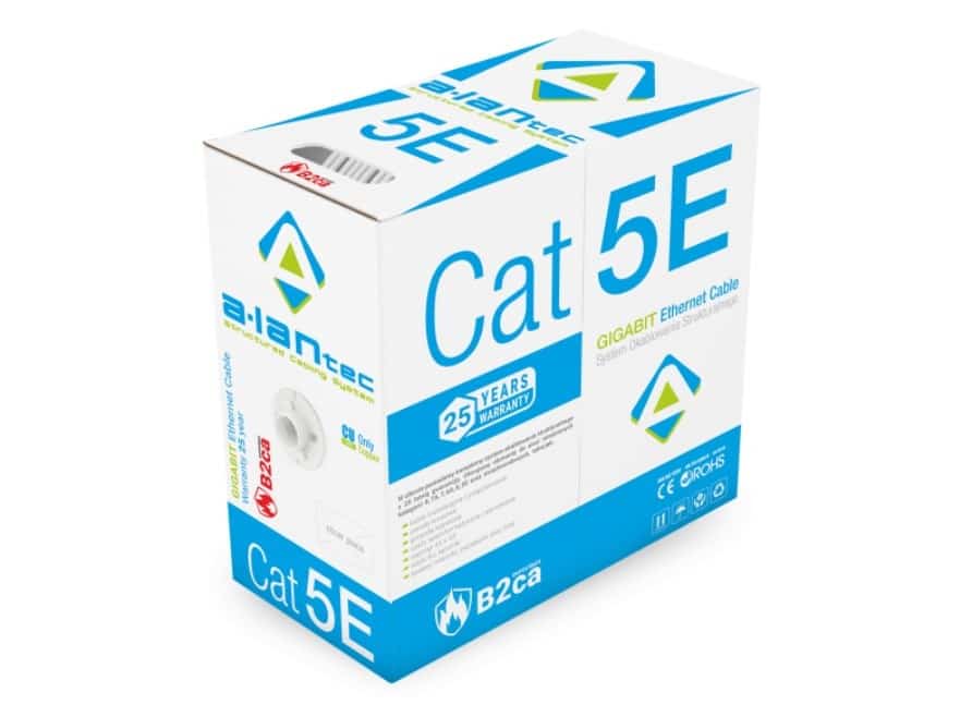 Alantec Kabel U/UTP kat.5e, 305m, FireHardy