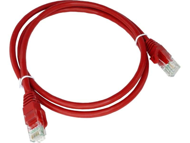 ALANTEC Patch-cord U/UTP kat.5e 0,25m czerwony