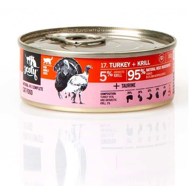 3Coty TURKEY + KRILL for Adult cats 80g Puszka