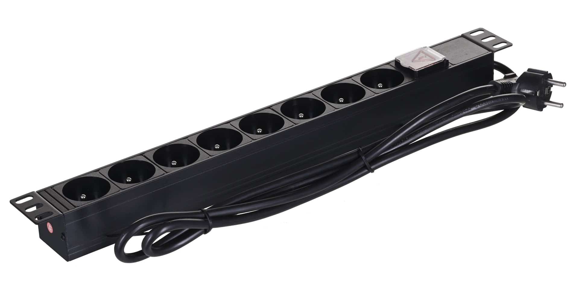 Listwa zasilająca A-LAN PZ081U, 1,8m, czarna