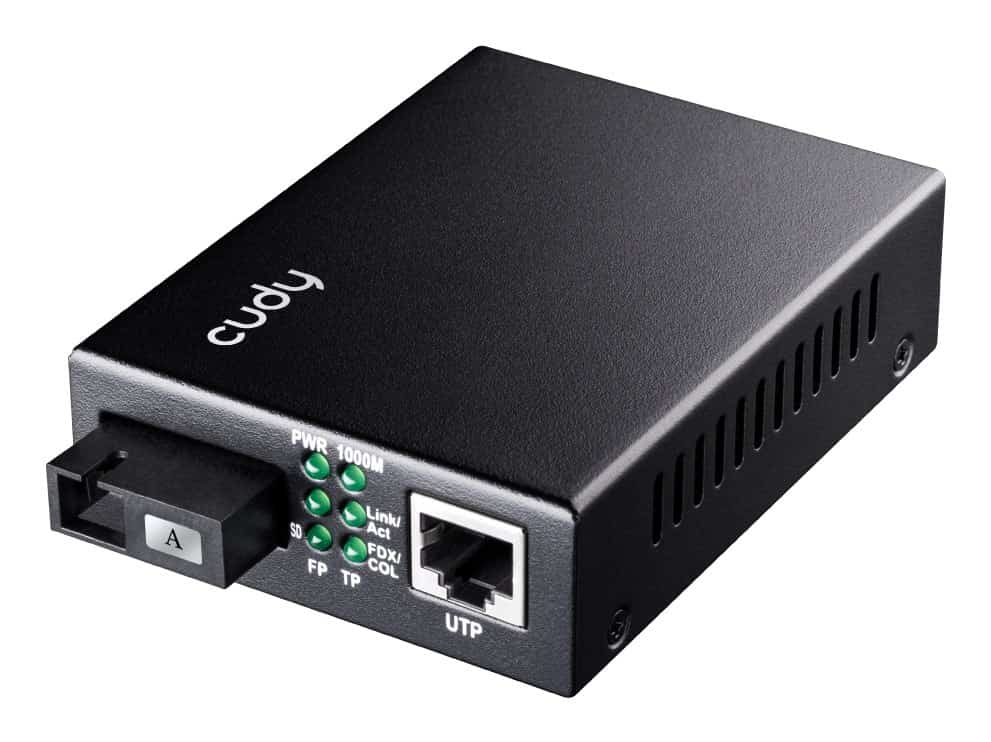 CUDY MC100GSB-40A Media konwerter czarny