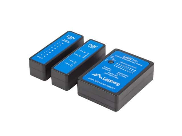 Tester kabli Lanberg NT-0404 - Diody LED, Złącza BNC, RJ-11, RJ-45