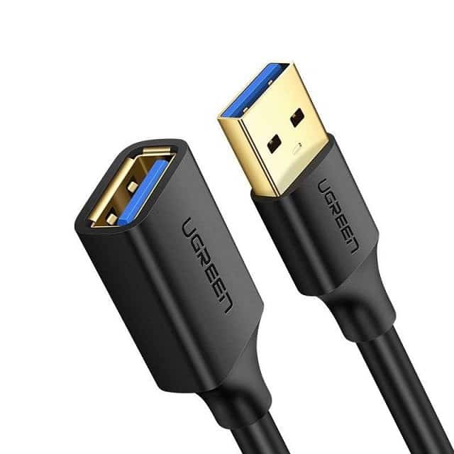 Ugreen kabel USB 3.0 2m z przekołnikiem US129