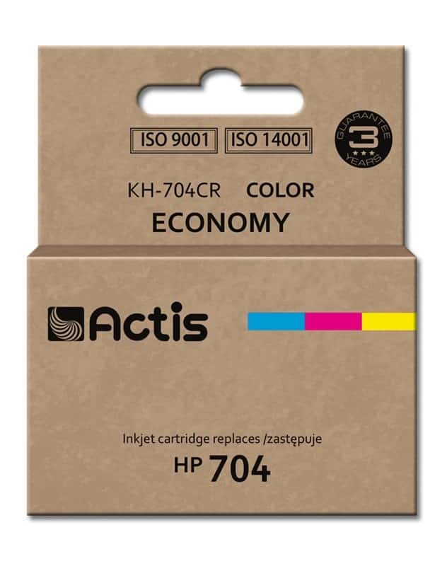 Actis KH-704CR Tusz, Zamiennik HP 704 CN693AE, 9 ml, Kolor