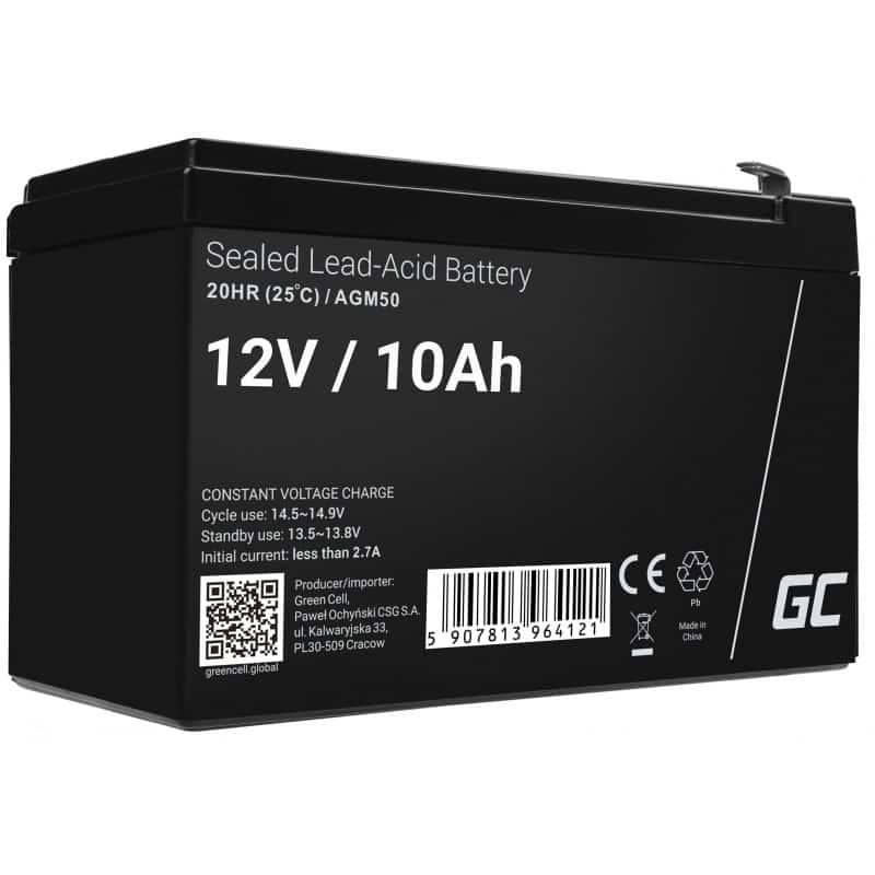 GREEN CELL AGM50 12V 10AH Akumulator źniowy AGM