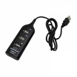 Hub Esperanza EA116, 4x USB 2.0, czarny