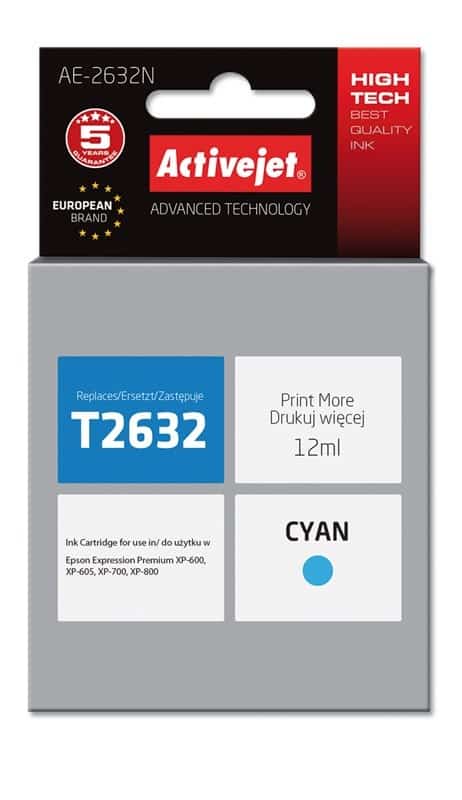 Activejet AE-2632N Tusz 12ml Niebieski dla Epson