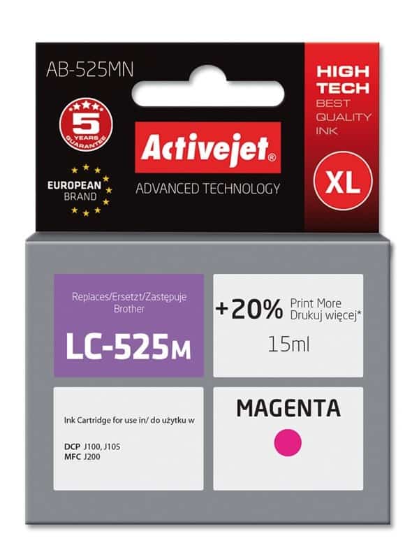 Activejet AB-525MN Tusz 15ml Czerwony