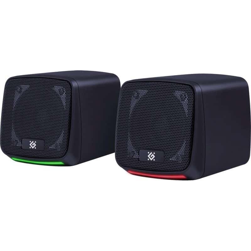 DEFENDER GŁOŚNIKI PC J3 2.0 6W LED USB CZARNE