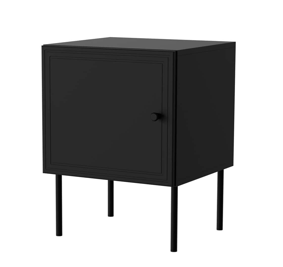 Szafka nocna PALAZZO BIS 45x39xH59 czarny mat