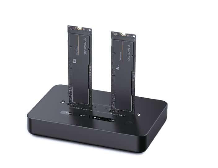 GEMBIRD STACJA DOKUJĄCA M.2 SATA I NVME SSD CZARNA