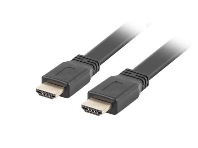 Kabel HDMI Lanberg CA-HDMI-21CU-0010-BK (HDMI męski - HDMI męski, 1m, czarny)
