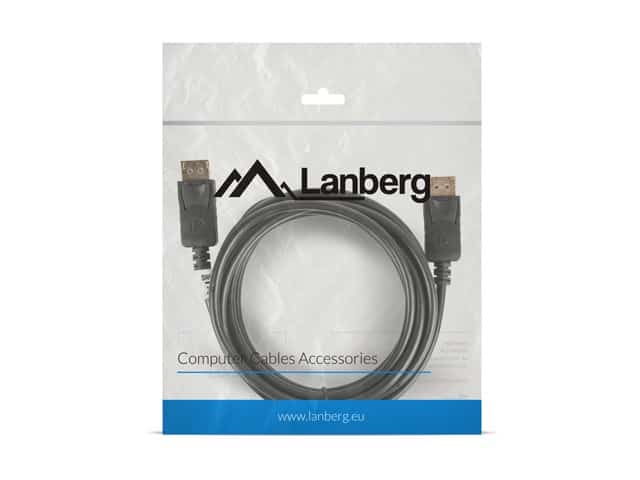 Kabel Lanberg CA-DPDP-10CC-0030-BK 3m czarny