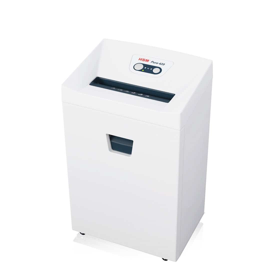 HSM Niszczarka Pure 420, 35L Biała
