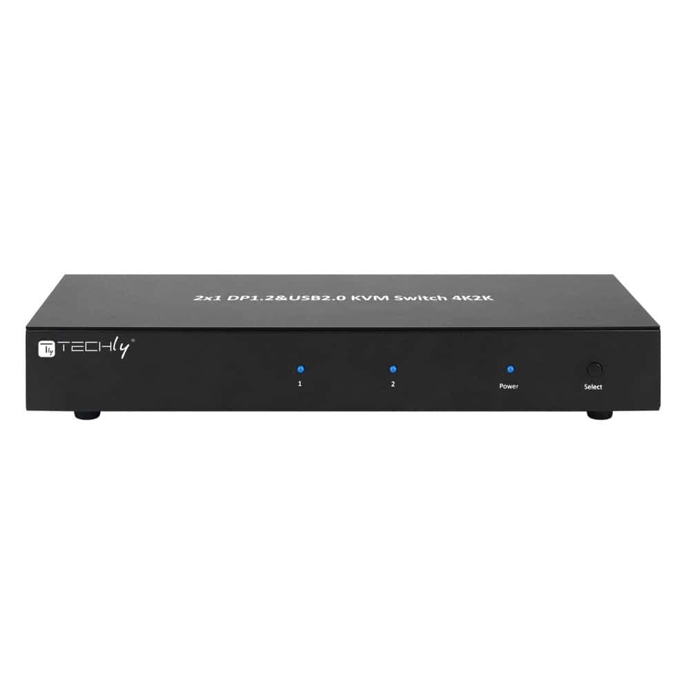 TECHLY PRZEŁĄCZNIK KVM 2X1 DUAL HE DP/USB