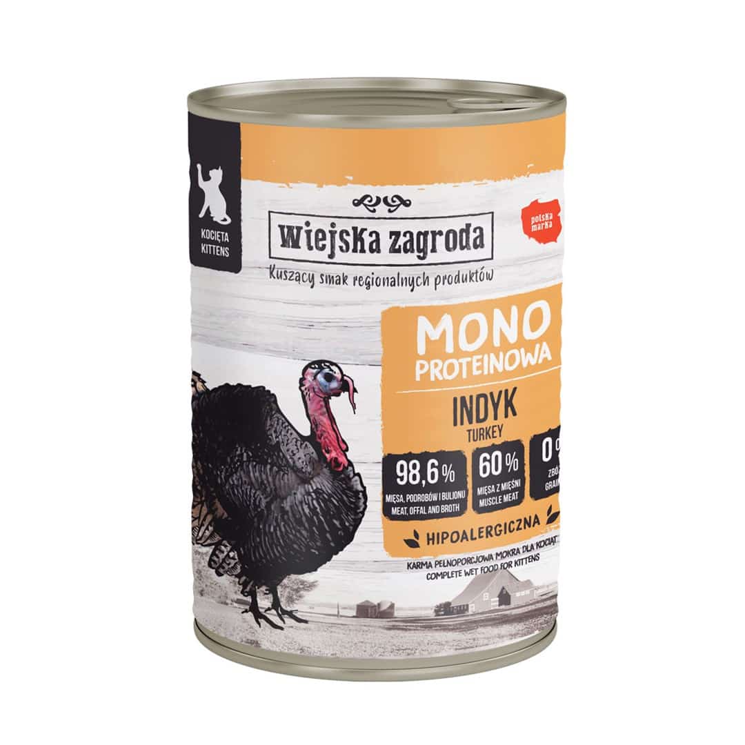 Wiejska Zagroda Monobiałkowa Indyk - 400g
