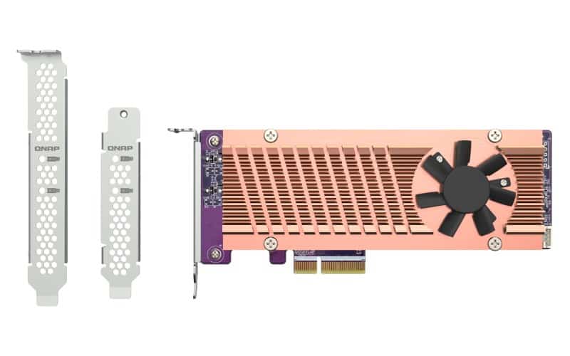 Qnap QM2-2P-344A, 2x M.2 PCIe SSD Expansion Card