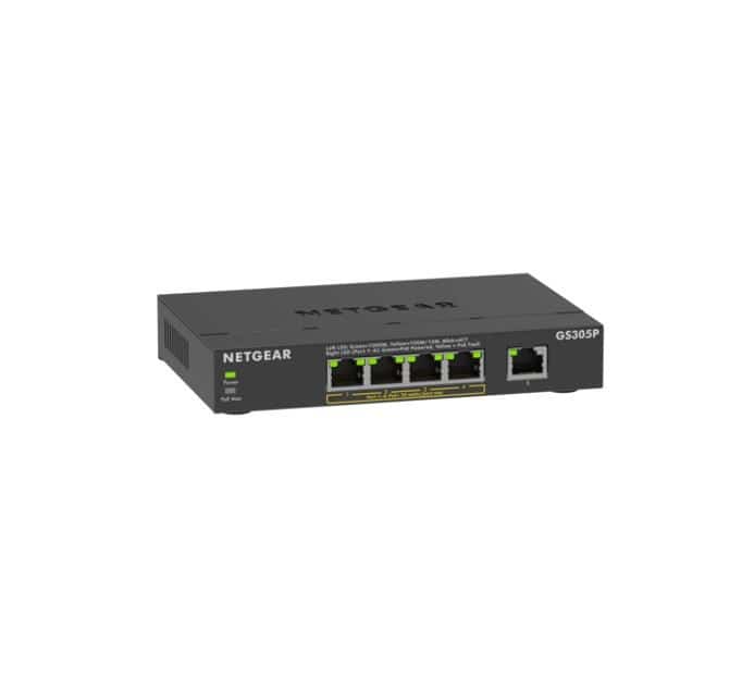 Switch Netgear GS305P-300EUS 5p PoE 63W Unmanaged
