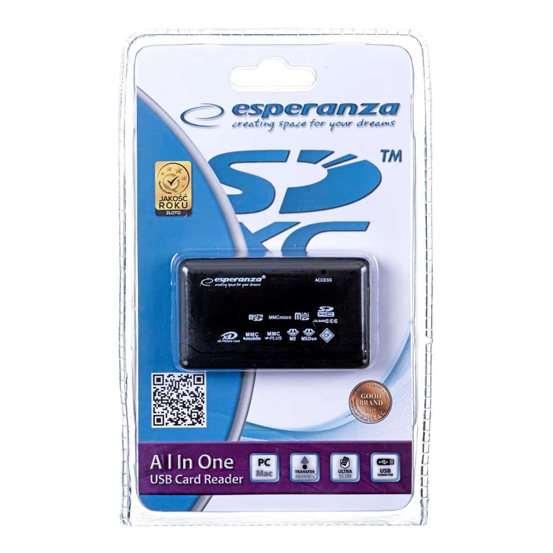 Czytnik kart Esperanza EA117 - Zasilanie USB
