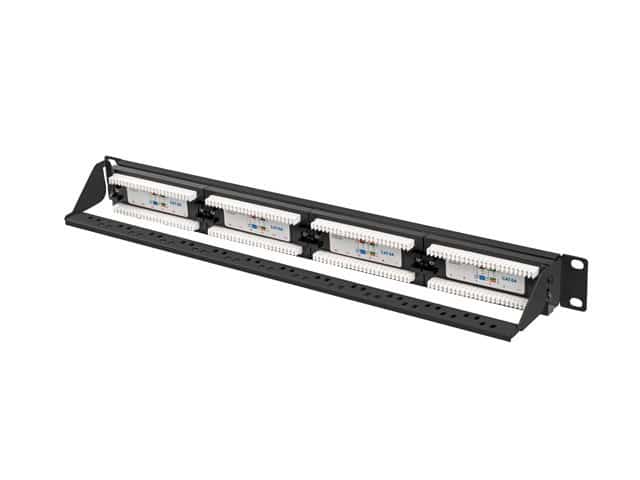 LANBERG PATCH PANEL 24 PORT 1U 19" KAT.6A CZARNY