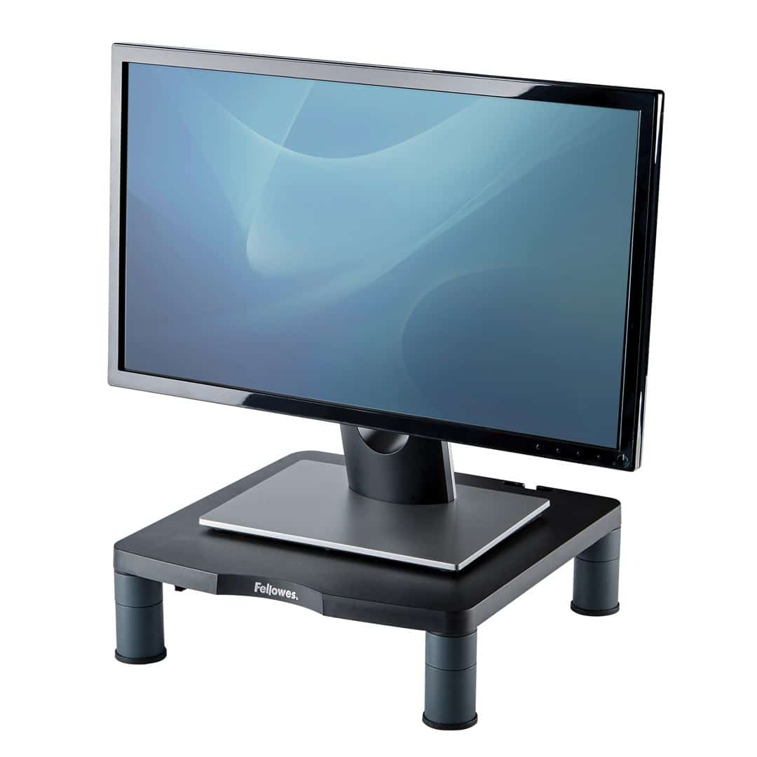 Fellowes Podstawa Pod Monitor Grafitowa, Regulacja 50-100mm, Ekran do 53,3cm
