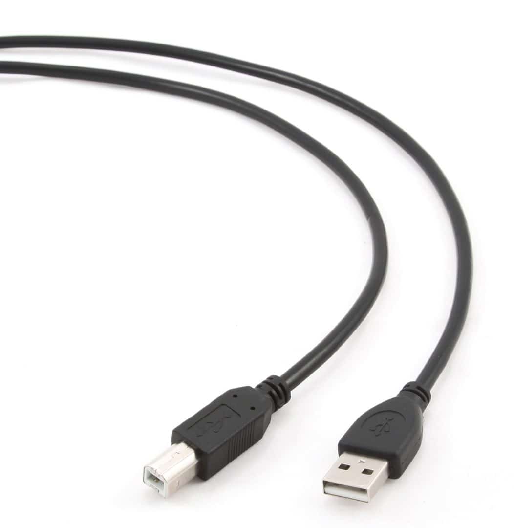 Kabel GEMBIRD CCP-USB2-AMBM-6, 1,8m, USB A-B, Czarny