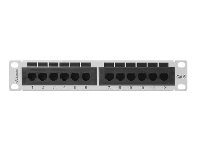 Patch panel Lanberg PPU6-9012-S 1U 12xRJ-45