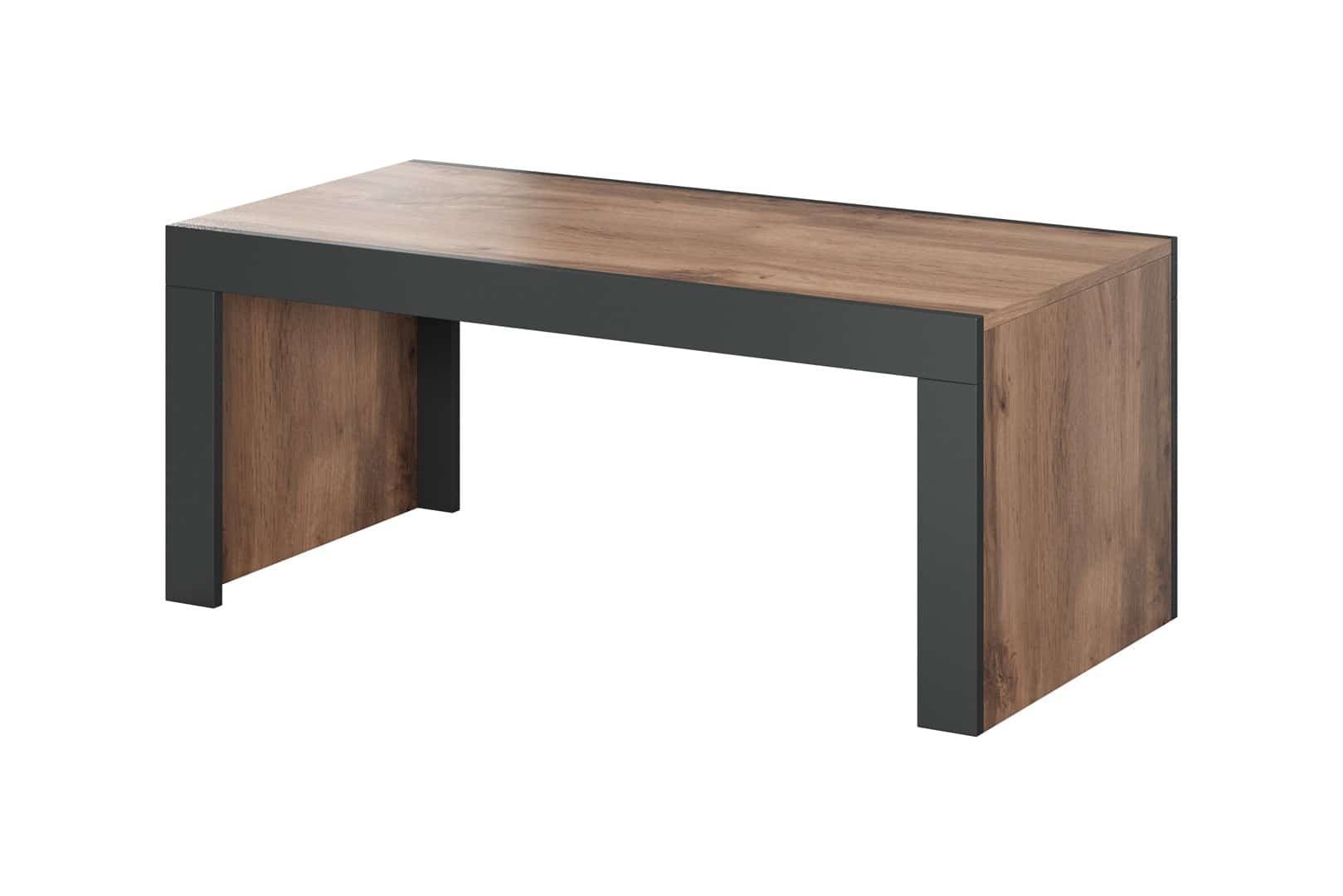 Ława/Stolik MILA 120x60x50 dęb wotan + antracyt