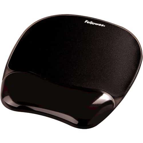 Fellowes CRYSTAL Podkładka Pod Mysz Żelowa Czarna