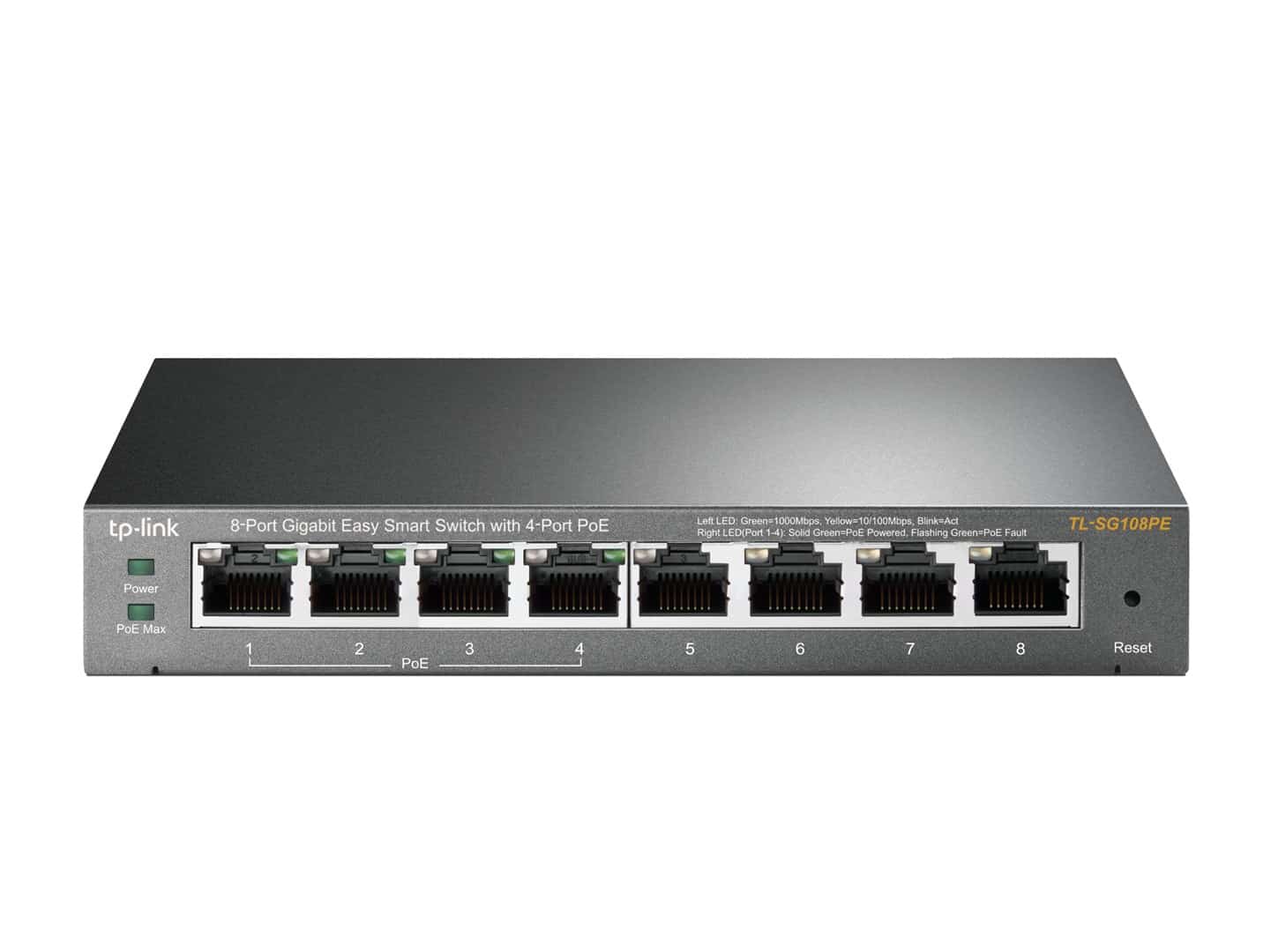 Switch TP-LINK TL-SG108PE 8 Portów 1000Mbps