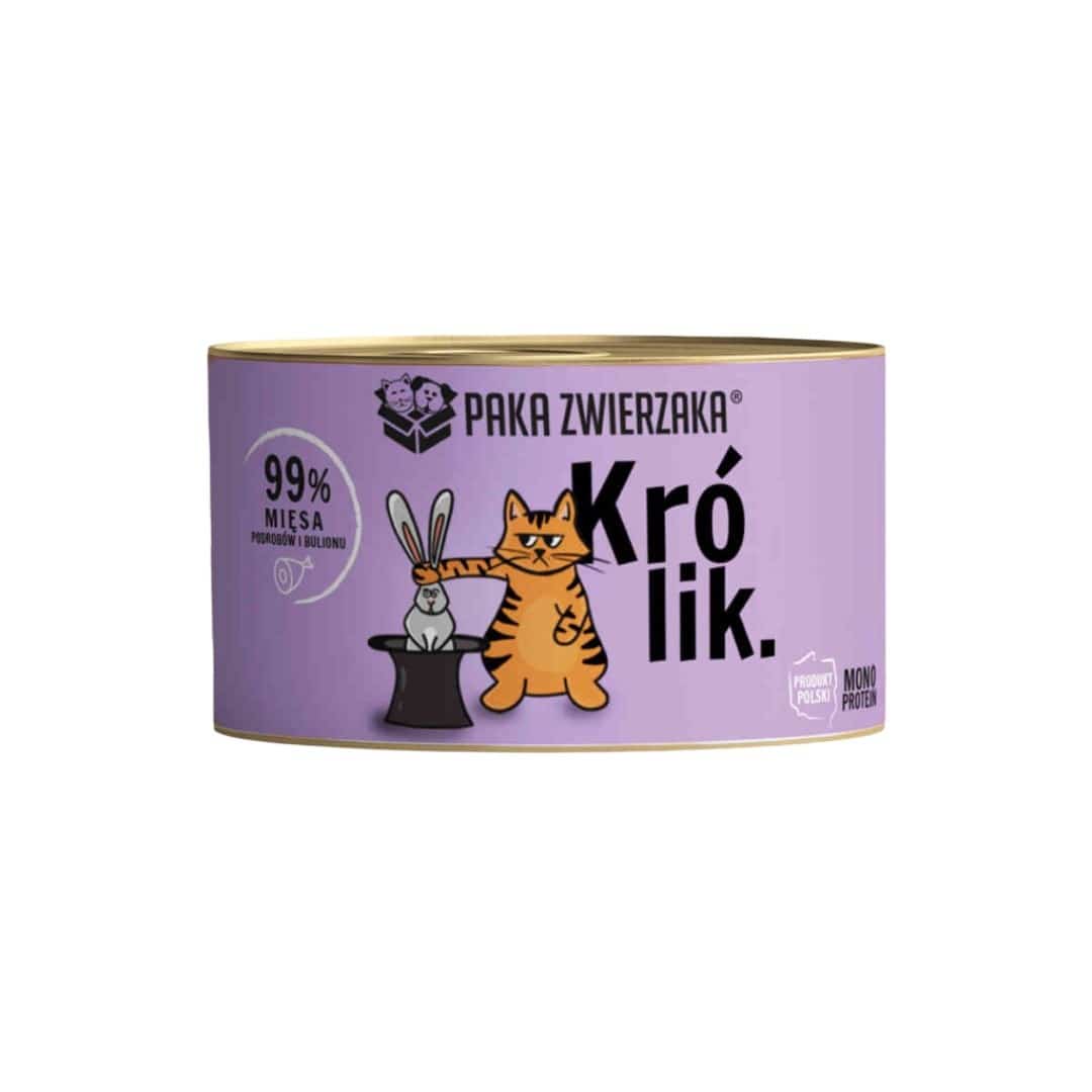 Paka Zwierzaka Królik Karma Mokra 200g
