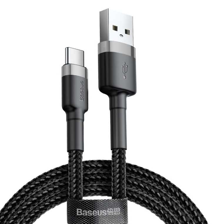 BASEUS KABEL USB-C 2A 3M CZARNY