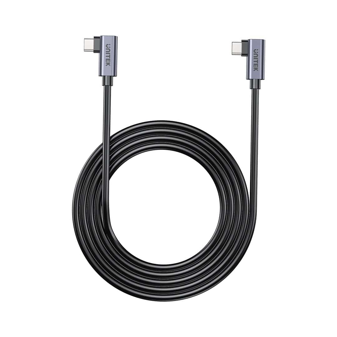 UNITEK KABEL USB-C KĄTOWY 90° PD 100W 0,5M