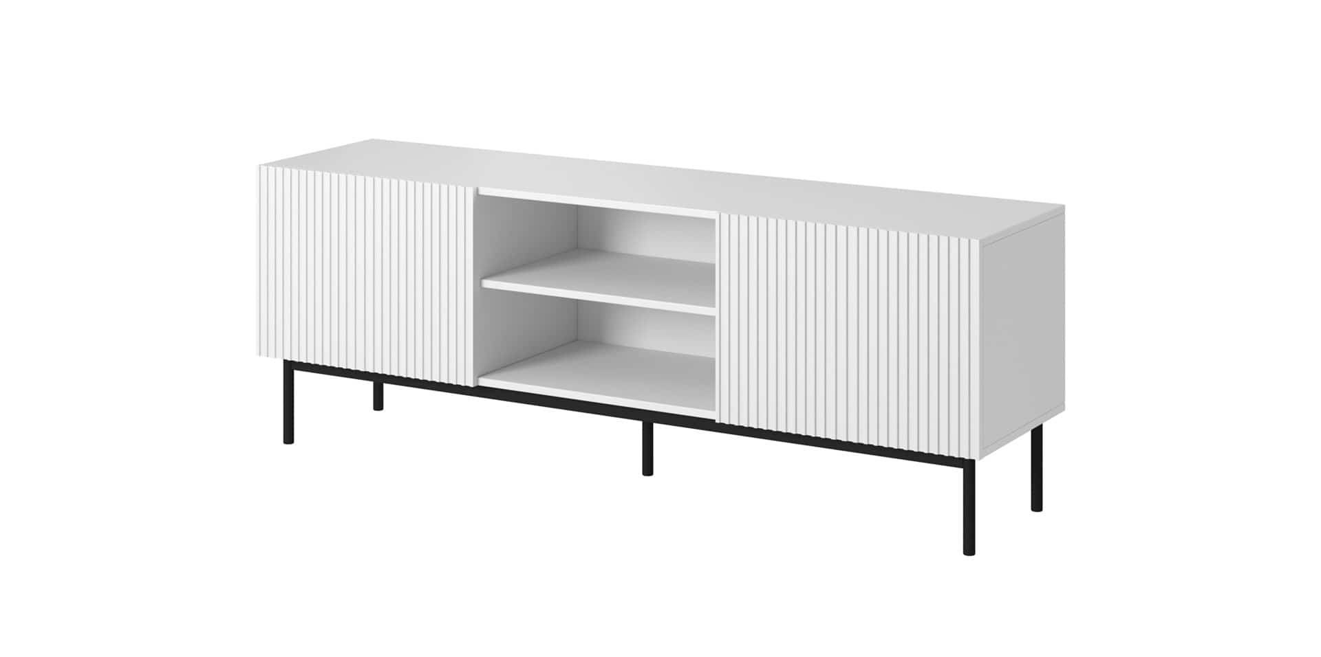 Szafka RTV PAFOS 150x40x60 biały mat