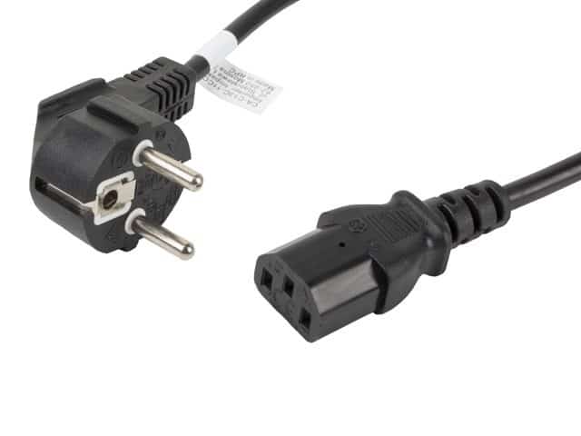 Kabel Lanberg CA-C13C-11CC-0018-BK, 1,8m, czarny