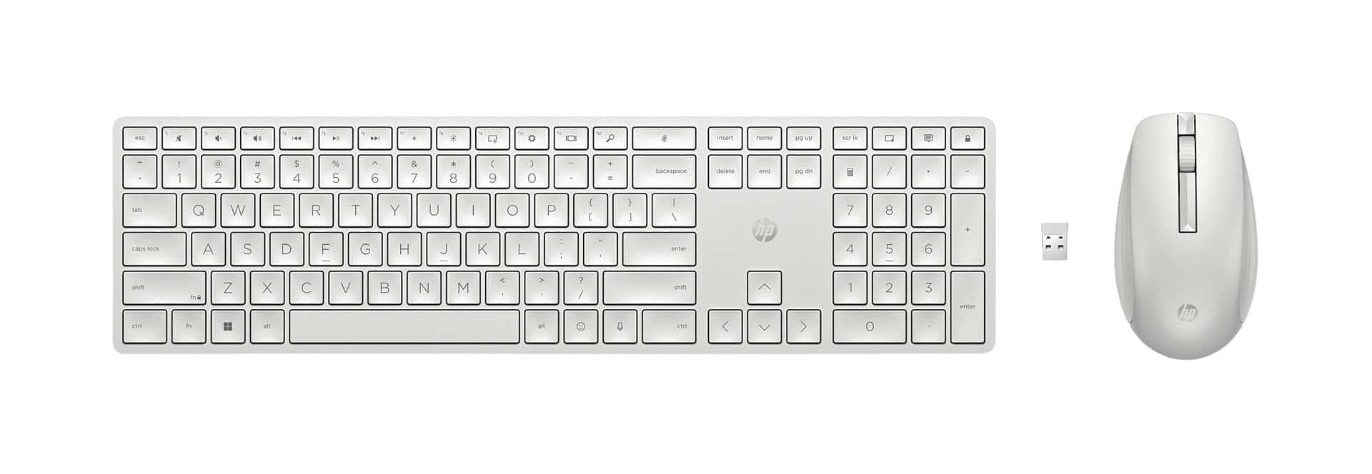 Zestaw klawiatura + mysz HP 650 Wireless biały